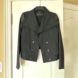 BCBG MaxAzria Cropped Blazer/Jacket, XS, Black